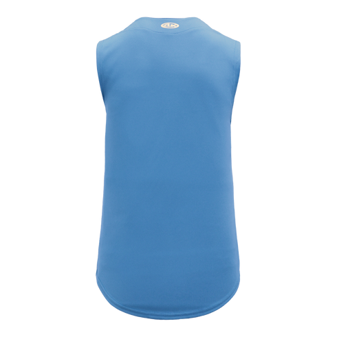 Athletic Knit Full Button Sleeveless Baseball Jersey (BA1812)